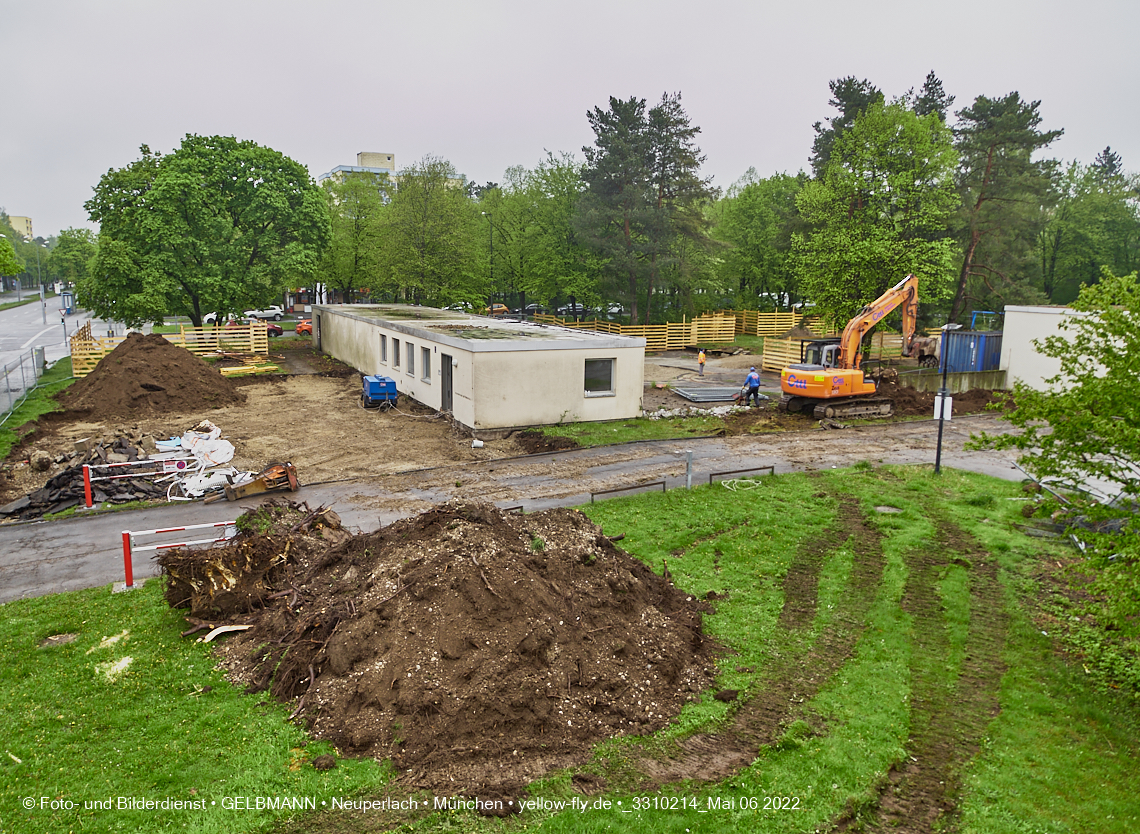 05.05.2022 - Baustelle am Haus für Kinder in Neuperlach